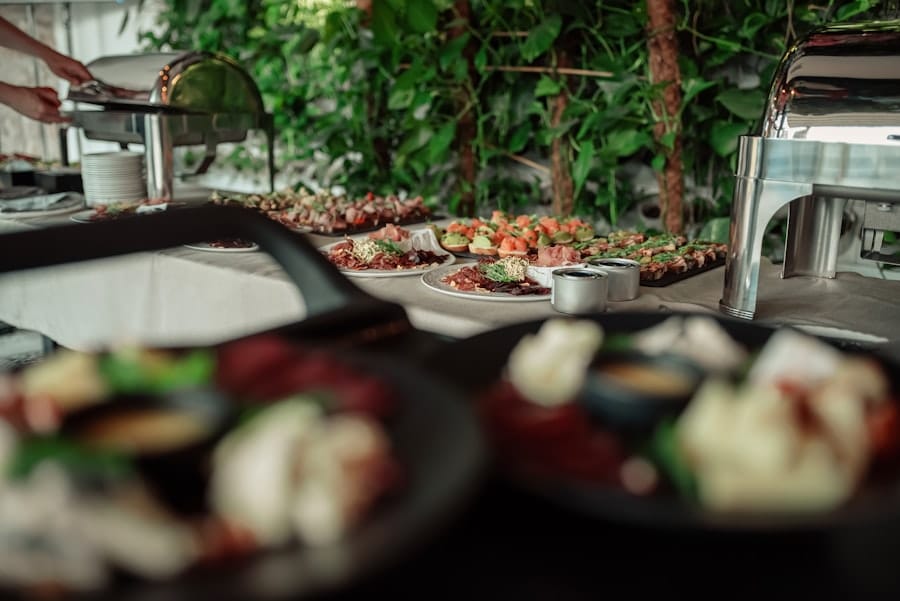 Photo catering finger food