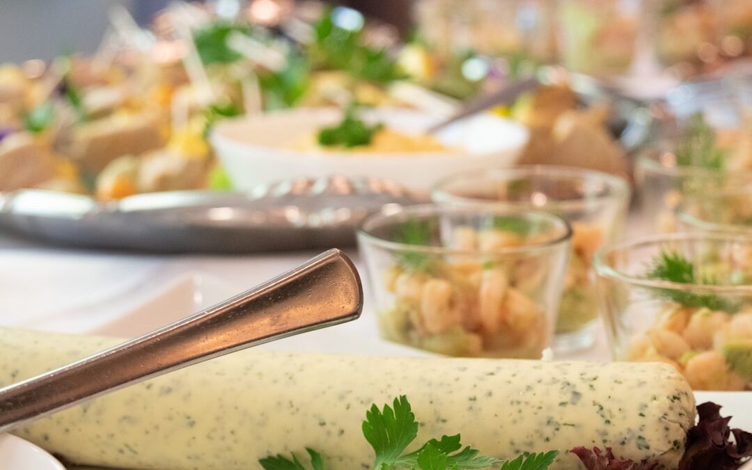 Photo catering menu komunijne