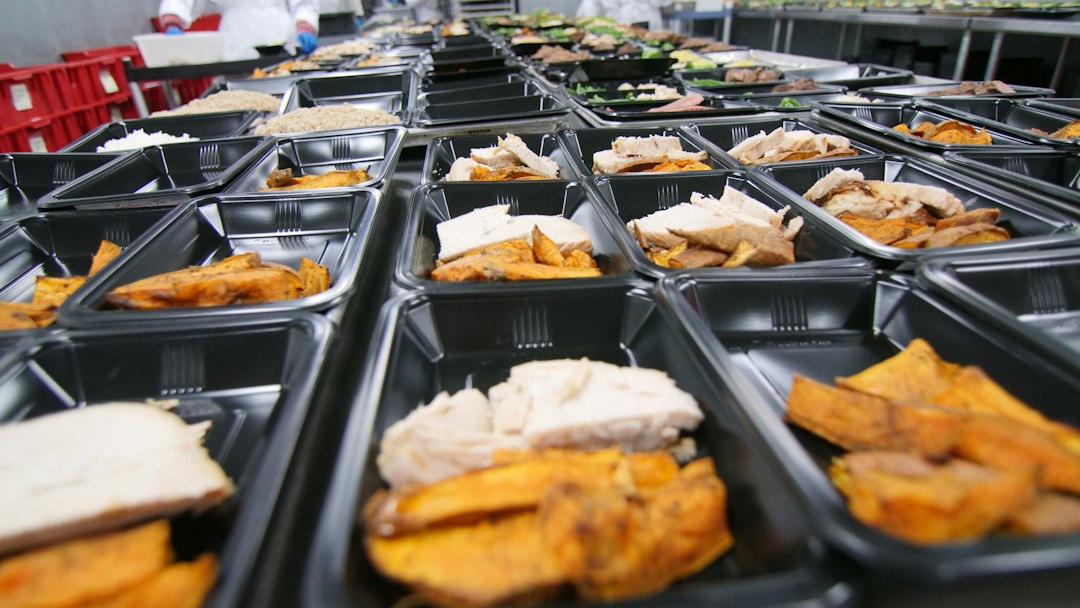 Photo light-digestible catering meals