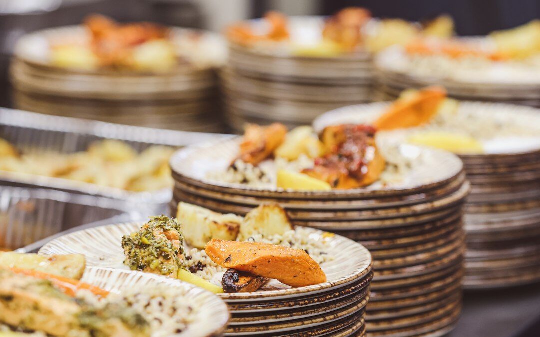 Photo light-digestive catering meal